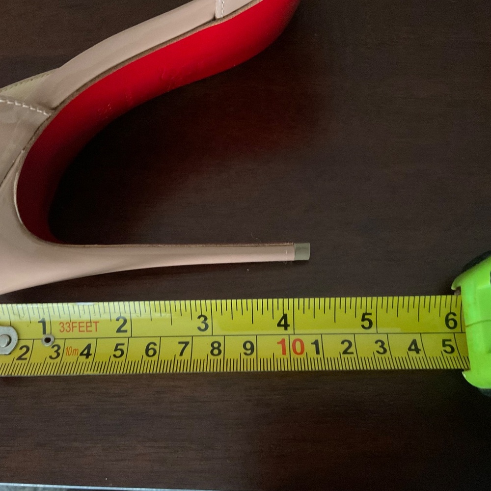 Christian Louboutin  IRIZA 100 patent  nude women heels size 38.5 NWT - Picture 6 of 8
